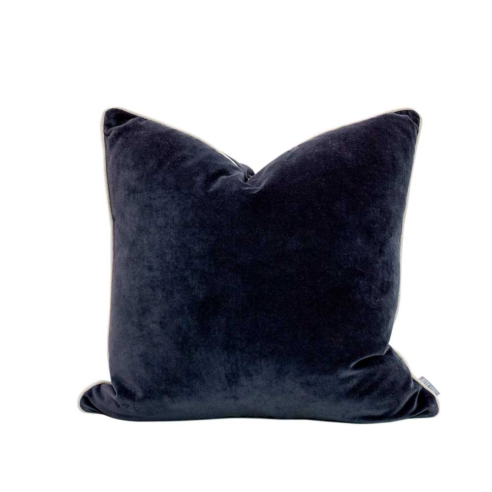 Velvet cushion - Indigo