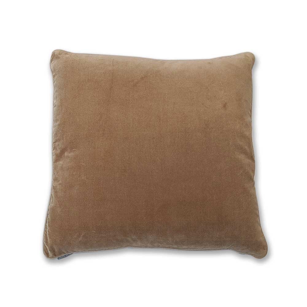 Velvet cushion - Camel - Clare Laughland at Home 