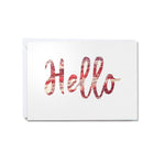 Hand-cut greetings cards of good cheer - Hello - Clare Laughland at Home 