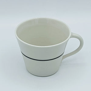 Wide porcelain cup - White