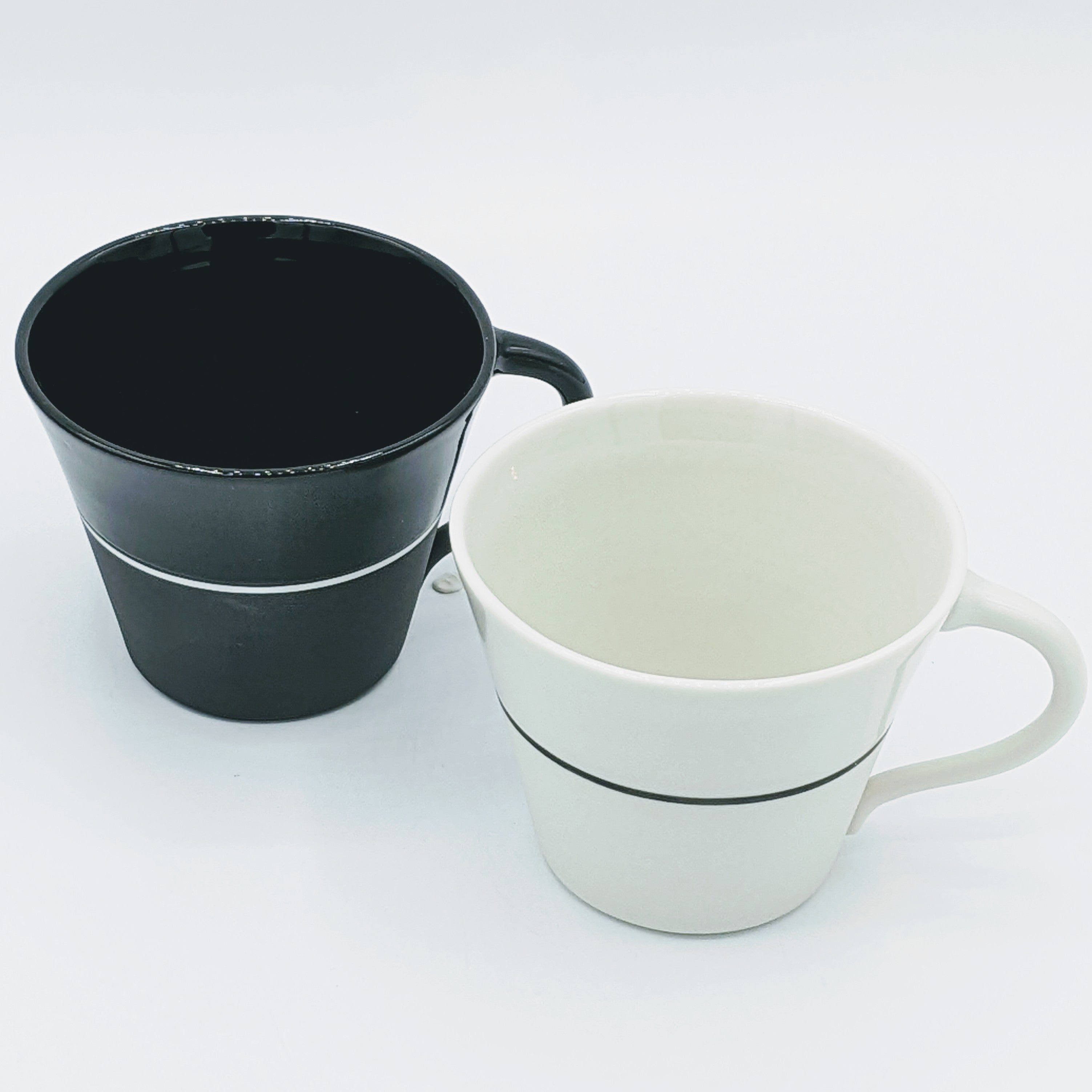 Wide porcelain cup - Black