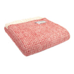 Wool throw - Illusion Red & Silver