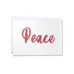 Hand-cut greetings cards of good cheer - Peace - Clare Laughland at Home 